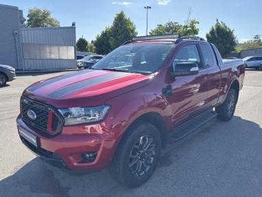 Voir le détail de l'offre de cette FORD Ranger 2.0 TDCi 213ch Super Cab Stormtrak BVA10 de 2022 en vente à partir de 482.38 €  / mois
