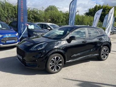 Voir le détail de l'offre de cette FORD Puma 1.0 Flexifuel 125ch S&S mHEV ST-Line de 2023 en vente à partir de 222.48 €  / mois